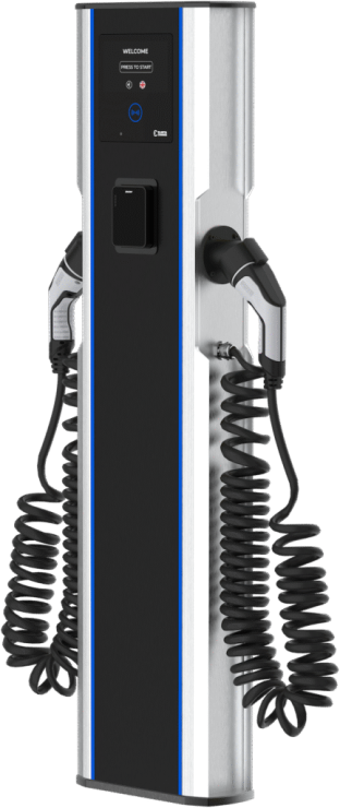 Elinta CityCharge 43 kW AC įkrovimo stotelė (Type 2 kabelis, RFID, MID, B tipo RCCB)