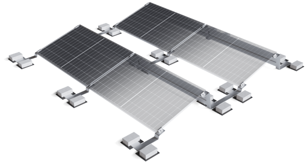 Rekosol AG-427 South montavimo konstrukcija plokštiems stogams, vienam moduliui