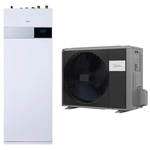 MIDEA M-Thermal Arctic 16 kW – A+++ oras–vanduo šilumos siurblys su 190 L talpa
