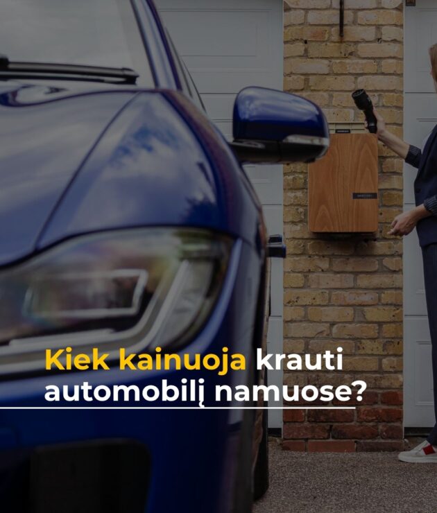 Kiek kainuoja elektromobilį krauti namuose