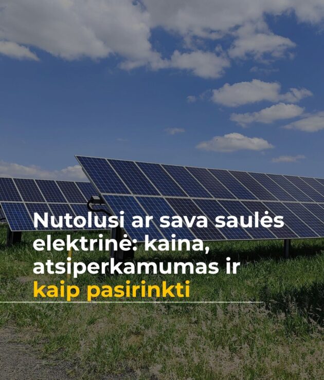 Nutolusi saulės elektrinė