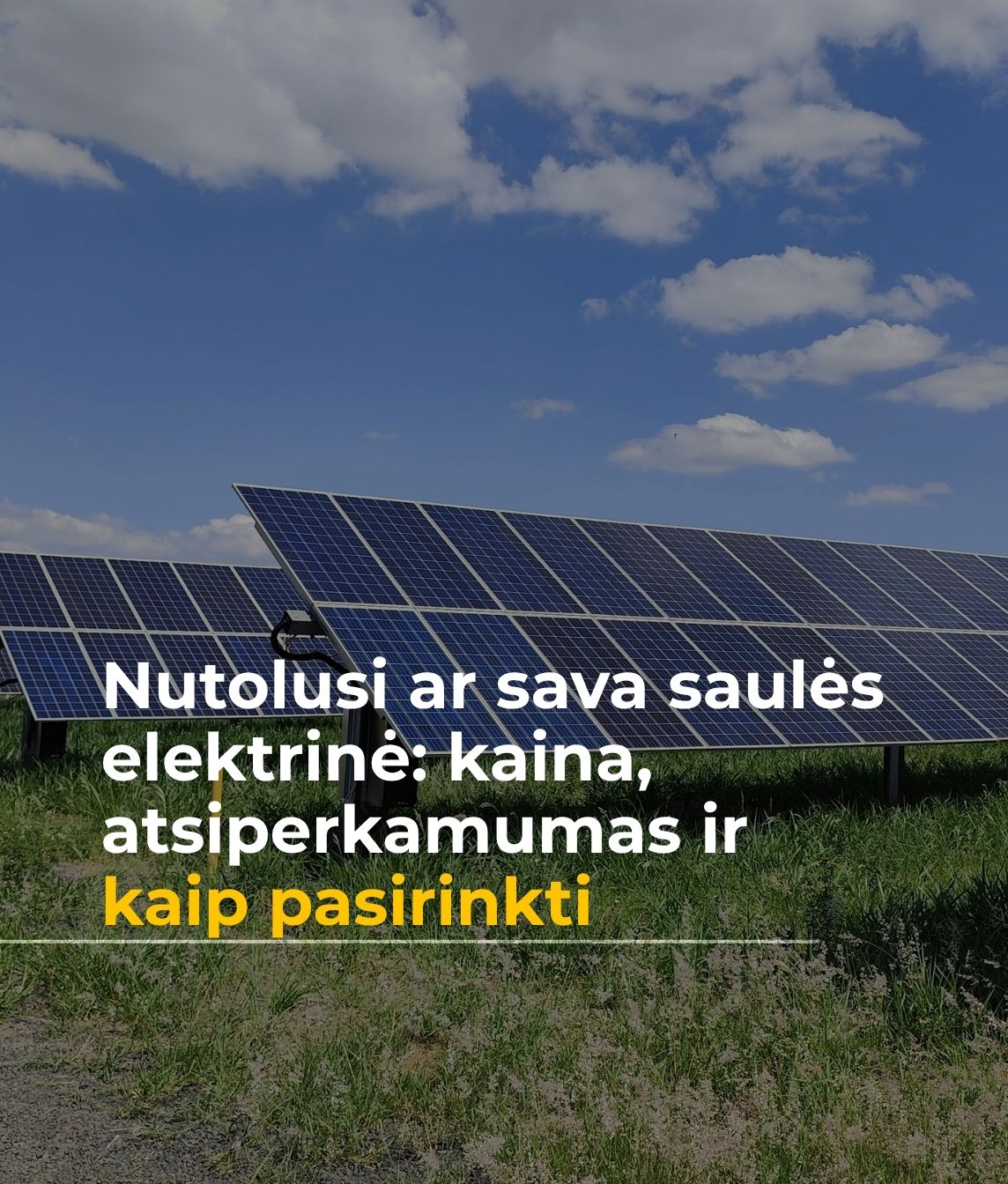 Nutolusi saulės elektrinė